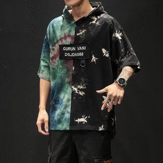 Hood Elbow-sleeve T-shirt