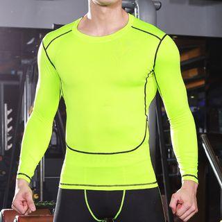 Plain Quick Dry Long-sleeve Top