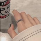 925 Sterling Silver Bead Ring Silver - One Size