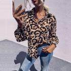 Leopard Print Button-through Shirt