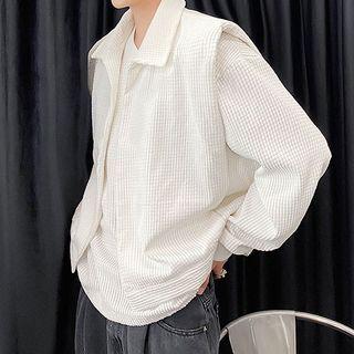 Set: Waffle Vest + Sweatshirt