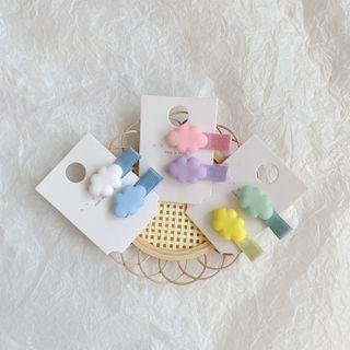 Set Of 2: Cloud Hair Clip (various Designs)