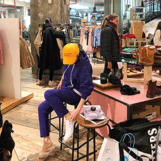 Set: Hooded Cotton Pullover + Band-waist Pants
