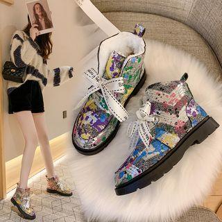 Graffiti Snow Boots