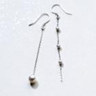 925 Sterling Silver Faux Pearl Non-matching Drop Earring
