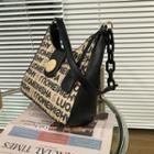 Print Plaid Bucket Bag Black - One Size