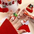 Christmas Acrylic Ring (various Designs)
