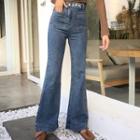 High-waist Bell-bottom Jeans