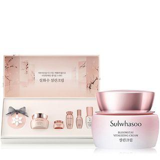 Sulwhasoo - Bloomstay Vitalizing Cream Bloom Box: Cream 50ml + 5ml + Water 15ml + Essence 8ml + First Care Activating Serum Ex (plum Blossom Scent) 15ml + Plum Blossom Diffuser (random Color) 155g 6pcs