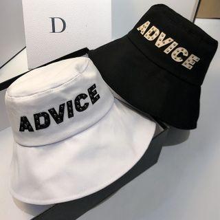 Studded Lettering Bucket Hat