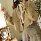 Buckled-cuff Shirt Jacket