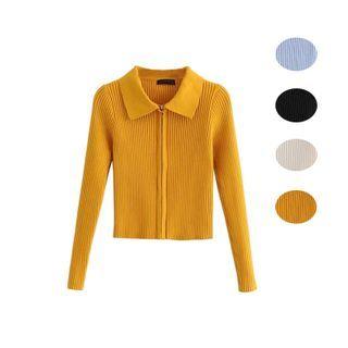Collared Zip Detail Sweater
