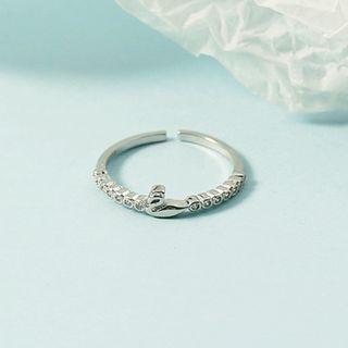 Snake Open Ring Open Adjustable - Silver - One Size