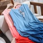 Sleeveless Gradient Shirtdress