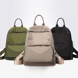 Lightweight Zip Backpack Green - One Size