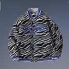 Zebra Print Baseball Jacket
