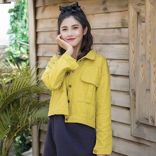 Flap Pocket Buttoned Jacket