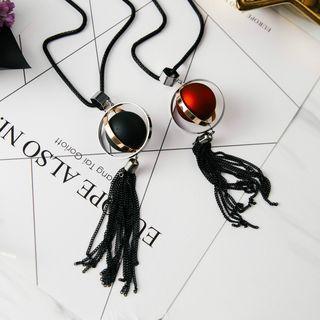 Tasseled Beaded Necklace