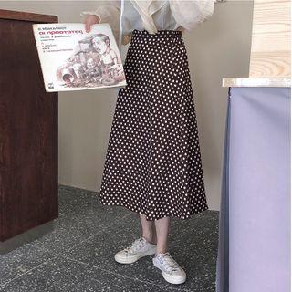 Print Dots A-line Skirt