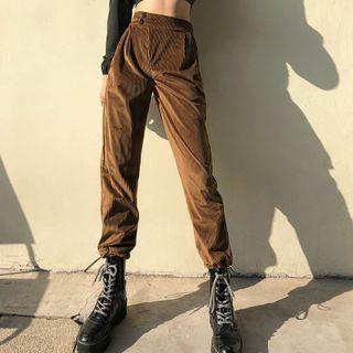 Corduroy Ankle Banded Pants