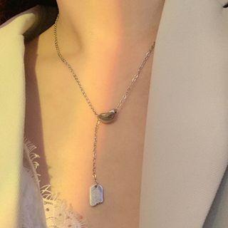 Pendant Stainless Steel Necklace 1 Pc - Silver - One Size