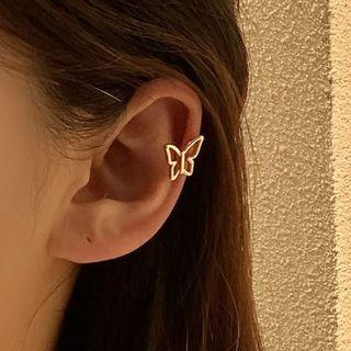 Butterfly Clip-on Earring 1 Pc - Gold - One Size