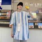 Elbow-sleeve Tie Dye Shorts