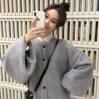Knit Cardigan And Lace Top