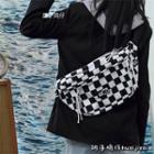 Checkerboard Sling Bag / Bag Charm / Set