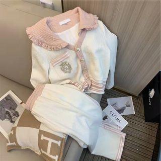 Long-sleeve Logo Knit Top / Pants