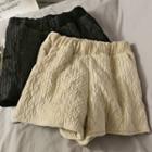 Embossed Velvet Shorts