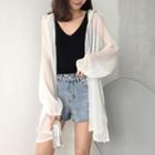 Light Hooded Buttoned Jacket