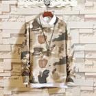 Fleece-lined Camo Sweatshirt