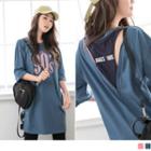 Mock Two-piece Slit-side Top