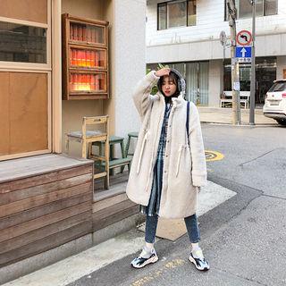 High-neck Sherpa Fleece Coat
