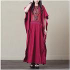 Drape Short-sleeve Dress