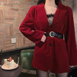 Single-breasted Blazer / Belt / Set