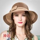 Foldable Color-block Straw Hat