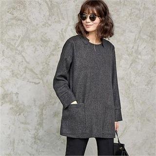 Patch-pocket A-line Top