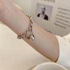 Bead Pendant Alloy Bracelet Sl0366 - Silver - One Size