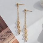 Twist Drop Earring 1 Pair - As Shown In Figure - One Size