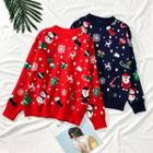 Christmas-print Sweater