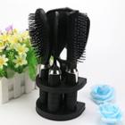 Set Of 4: Hair Comb Black - One Size