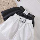 Plainwide-leg Shorts