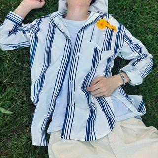 Pin-stripe Long-sleeve Shirt