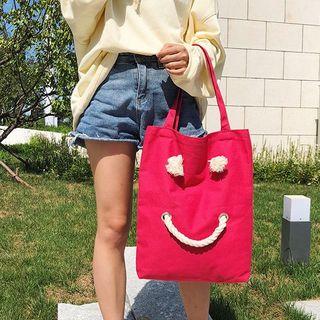 Smiley Canvas Tote Bag