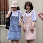 Pocket Denim Pinafore Dress