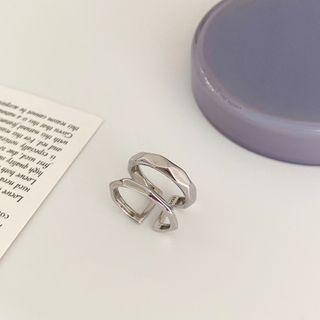 925 Sterling Silver Wrap Around Ring / Layered Open Ring