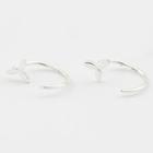 925 Sterling Silver Clover Swing Earring 925 Silver - Silver - One Size