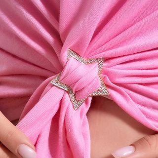 Rhinestone Star Scarf Clip Ring